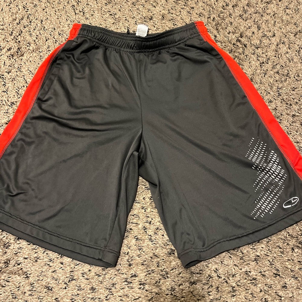 Champion Black and Red Athletic Shorts